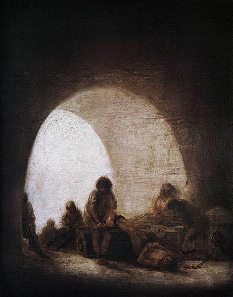Francisco de Goya A Prison Scene oil painting image
